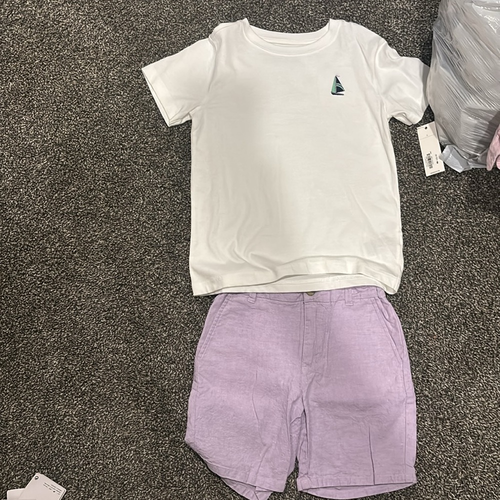 Boys Janie and Jack set with Sailboat Design